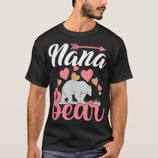Womens Nana Bear Cute Mother's Day Design For Gran T-Shirt (Front)