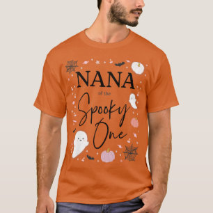 Womens Nana of the Spooky One Girl First Birthday  T-Shirt