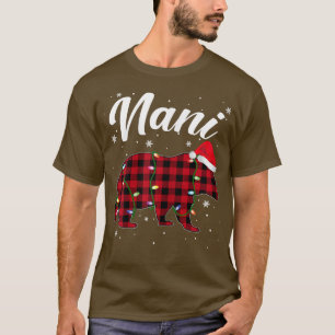 Womens Nani Bear Shirt Christmas Red Plaid Family