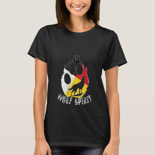 Womens Native American Medicine Wheel Wolf Spirit  T-Shirt