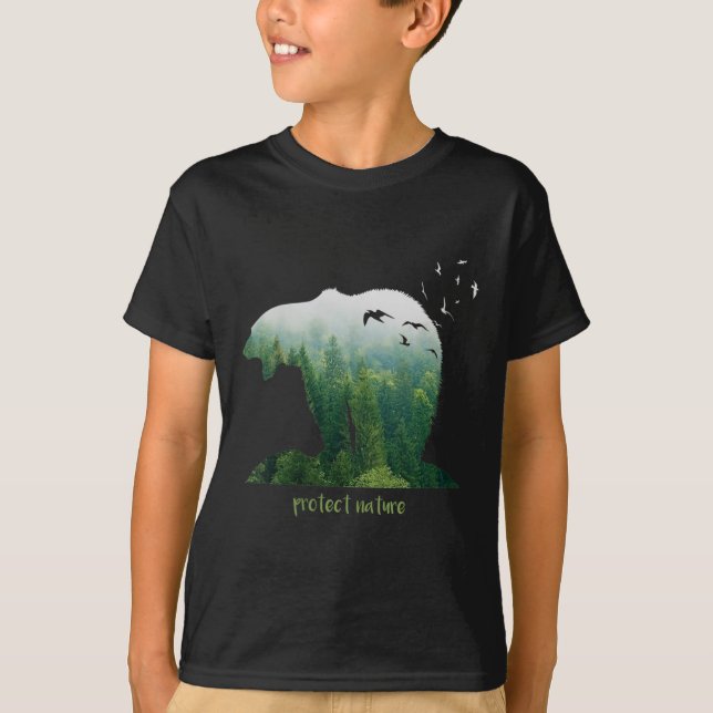 Womens Nature Protection Environmental Protection T-Shirt (Front)
