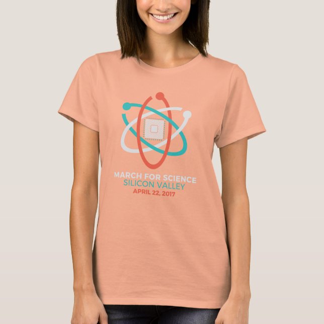 Women's Navy Science March T T-Shirt (Front)