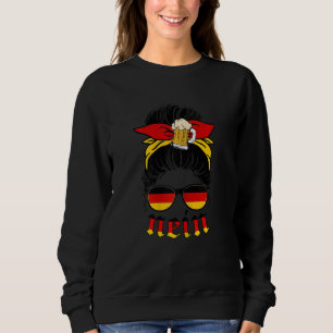 Womens Nein German Women Saying No Bier Germany D Sweatshirt