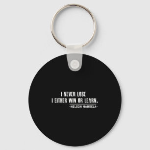 Womens Nelson Mandela's Motivational Quote V-neck Key Ring