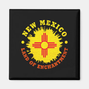 Womens New Mexico Enchantment State Flag V-neck Magnet