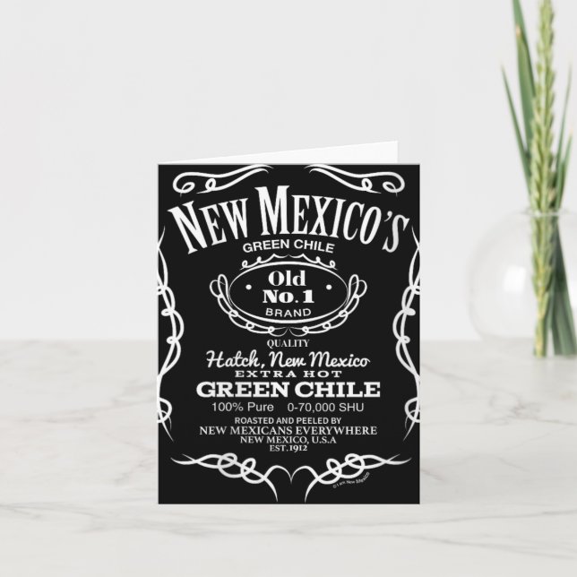 Womens New Mexico's Old No. 1 Hatch Green Chile No Card (Front)