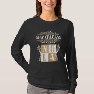 Womens New Orleans Nola  Mardi Gras Outfit For Wom T-Shirt