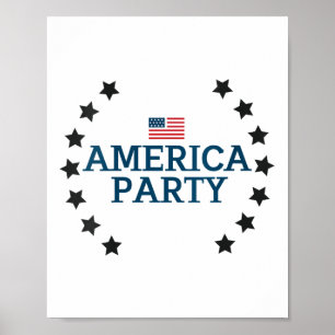 Womens New Political Party America Party 25 Men Wo Poster