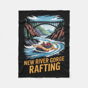 Womens New River Gorge Rafting Whitewater Kayak Ou Fleece Blanket