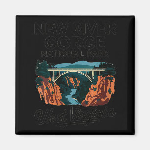 Womens New River Gorge West Virginia National Park Magnet