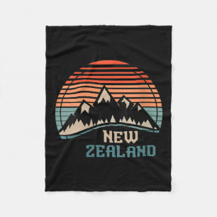 Womens New Zealand Mountain Hiking Gift New Zealan Fleece Blanket