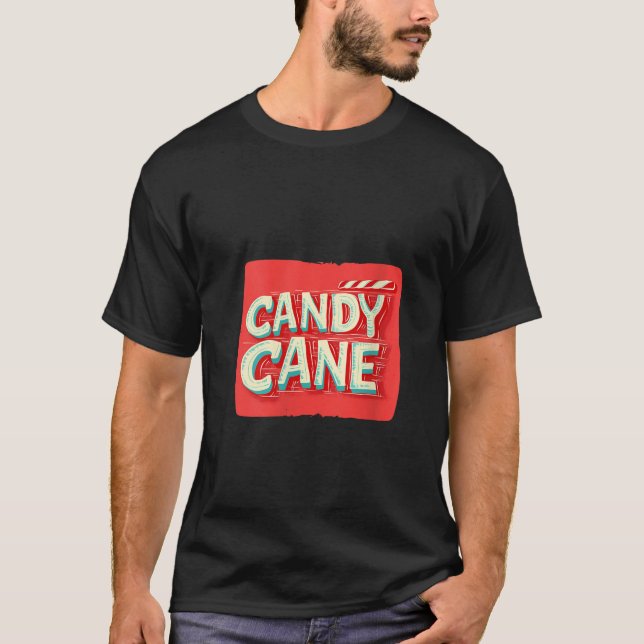Womens Nice Christmas Candy for Festive Sweets and T-Shirt (Front)