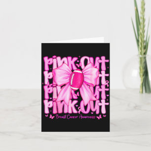 Womens Nk Out Football Tackle Breast Cancer Awaren Card
