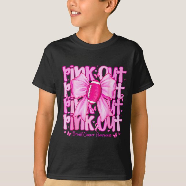 Womens Nk Out Football Tackle Breast Cancer Awaren T-Shirt (Front)