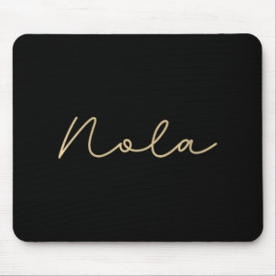 Womens Nola Cute New Orleans Womens Girls V-neck  Mouse Pad