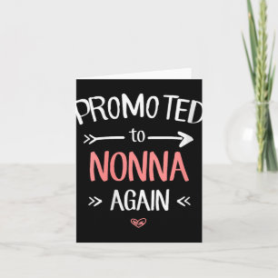 Womens Nonna New Promoted To Nonna Again V-neck Card