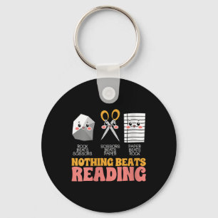 Womens Nothing Beats Reading Book Librarian Across Key Ring