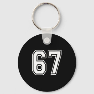 Womens Number 67 Numbered Uniform Srts Jersey Team Key Ring