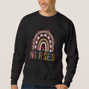 Womens Nurse Quotes Leopard Rainbow Nurse Ideas N Sweatshirt