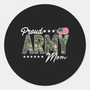 Womens Ocp Proud Army Mum For Mothers Of Soldiers Classic Round Sticker