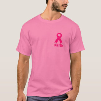 Womens October Wear Pink Ribbon Have Faith Breast T-Shirt