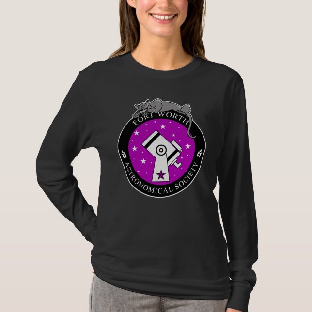 Women's Official Logo Long Sleeve Shirt Black (Front)