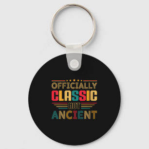 Womens Officially Clic, Not Ancient - Seniors V-ne Key Ring