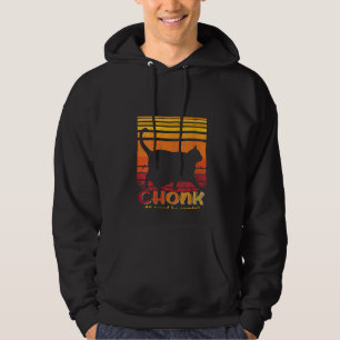 Womens Oh Lord He Coming Chonk Scale Cat Meme Meme Hoodie