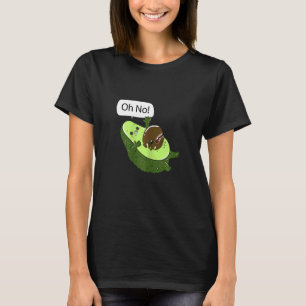 Womens Oh No Avocado Alien Pregnant Mama Childbirt T-Shirt