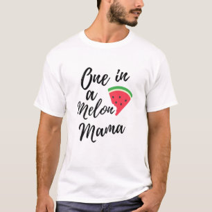 Womens One In A Melon Mama Funny Watermelon Mum De T-Shirt