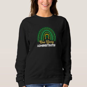 Womens One Lucky Administrator School Rainbow St P Sweatshirt