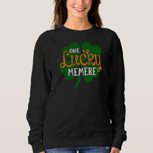 Womens One Lucky Memere St Patricks Day Mother Mum Sweatshirt