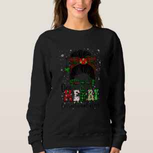 Womens One Merry Correctional Nurse Buffalo Plaid  Sweatshirt