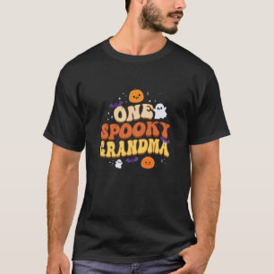 Womens One Spooky Grandma Boo Halloween Cute T-Shirt