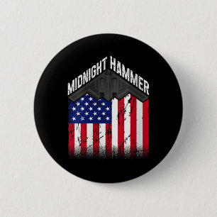 Womens Operation Midnight Hammer - Usa Flag Midnig 6 Cm Round Badge
