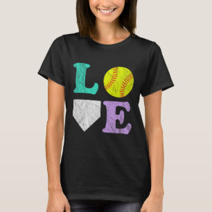 Women's Or Girls I Love Softll T-Shirt
