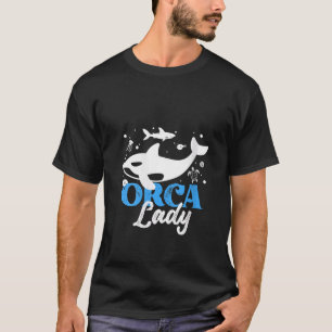 Womens Orca Graphic For Women Girls Kids Whale V T-Shirt