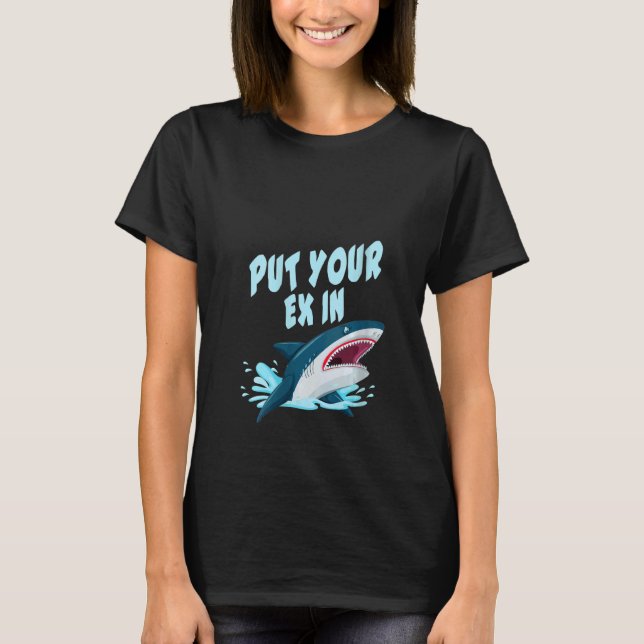 Womens orca plush shark shark women shark mouth V  T-Shirt (Front)