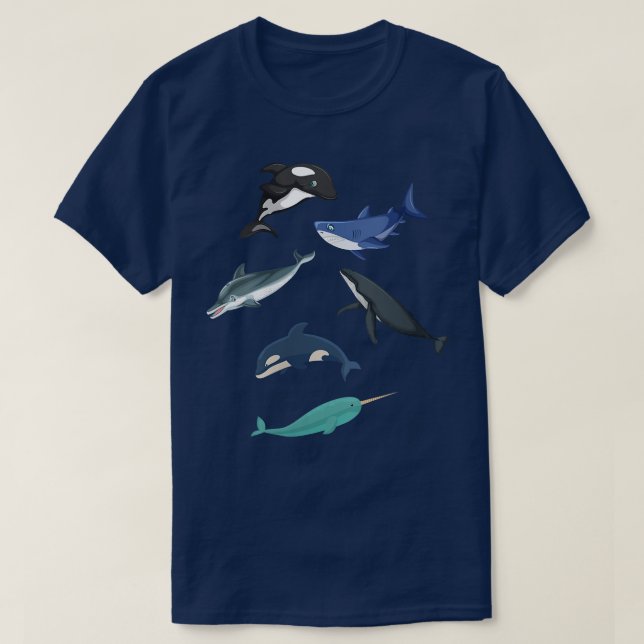 Womens Orca Plush Shark Tee Shark Tee Women Shark  (Design Front)