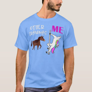 Womens Other Grandmas Me Unicorn Dancing Wine Love T-Shirt