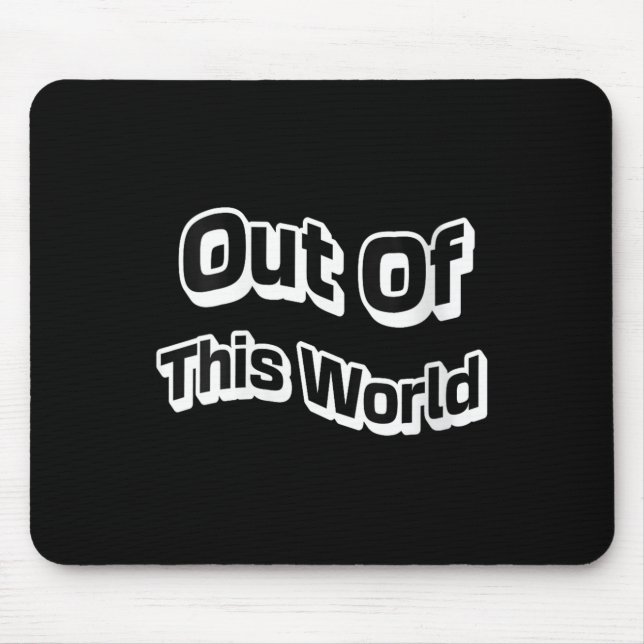 Womens Out Beyond The Galaxy Cosmic Vibes Intergal Mouse Pad (Front)