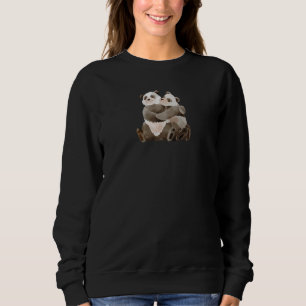 Womens Outfit for panda fan cute panda couple in w Sweatshirt