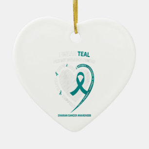 Womens Ovarian Cancer Awareness Shirts Granddaught Ceramic Tree Decoration