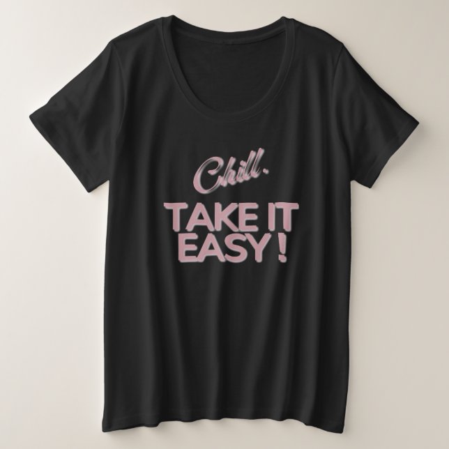 Womens Oversized Black T Shirt (Design Front)