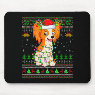 Womens Pallon Dog Ugly Christmas Sweaters Holiday Mouse Pad