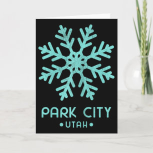 Womens Park City Utah Skiing  Card