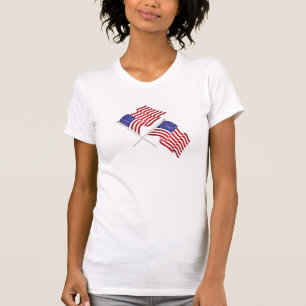 Womens Patriotic Flag T-Shirt