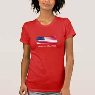 Womens Patriotic Flag T-Shirt