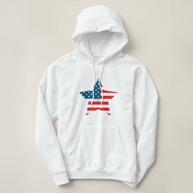Women's Patriotic Hoodie (Design Front)