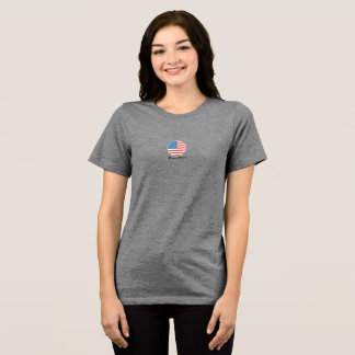 Women's Patriotic Pickleball T by Pickle Peace Tri-Blend Shirt